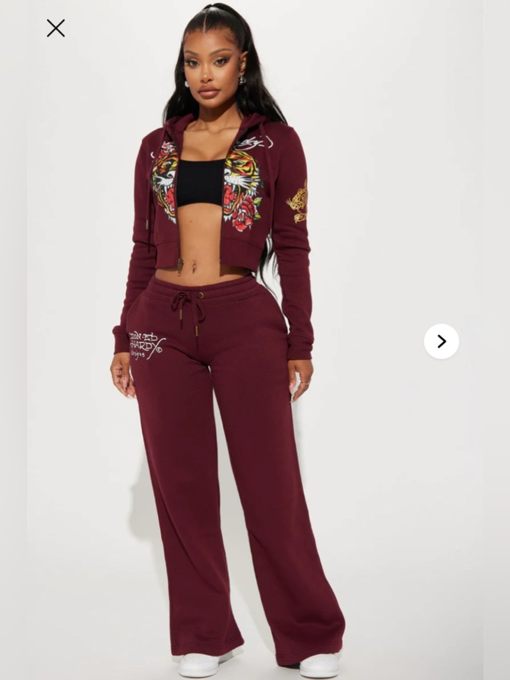 Ed Hardy Retro Tiger Graphic Set